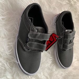 Boys Velcro Grey Vans. Brand new. Size 13.5